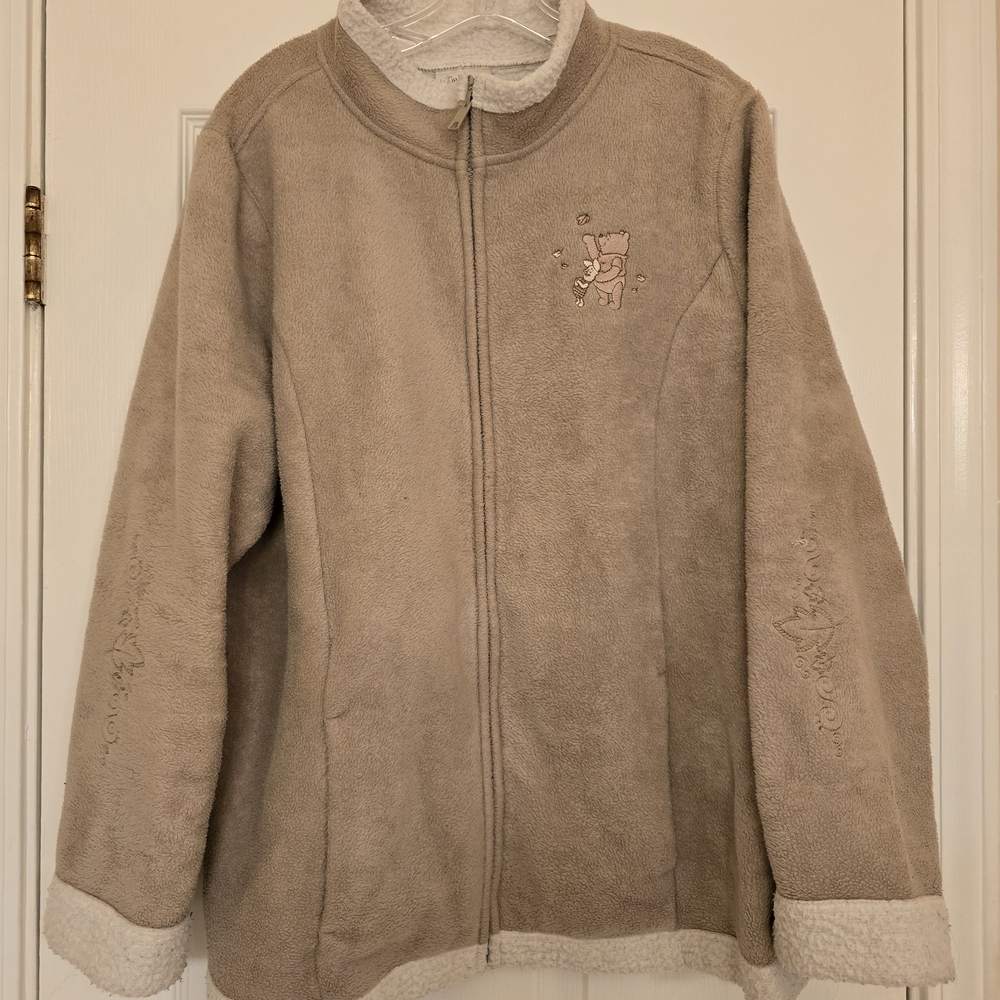Walt Disney World Winnie the Pooh Fleece Jacket with Embroidered Character